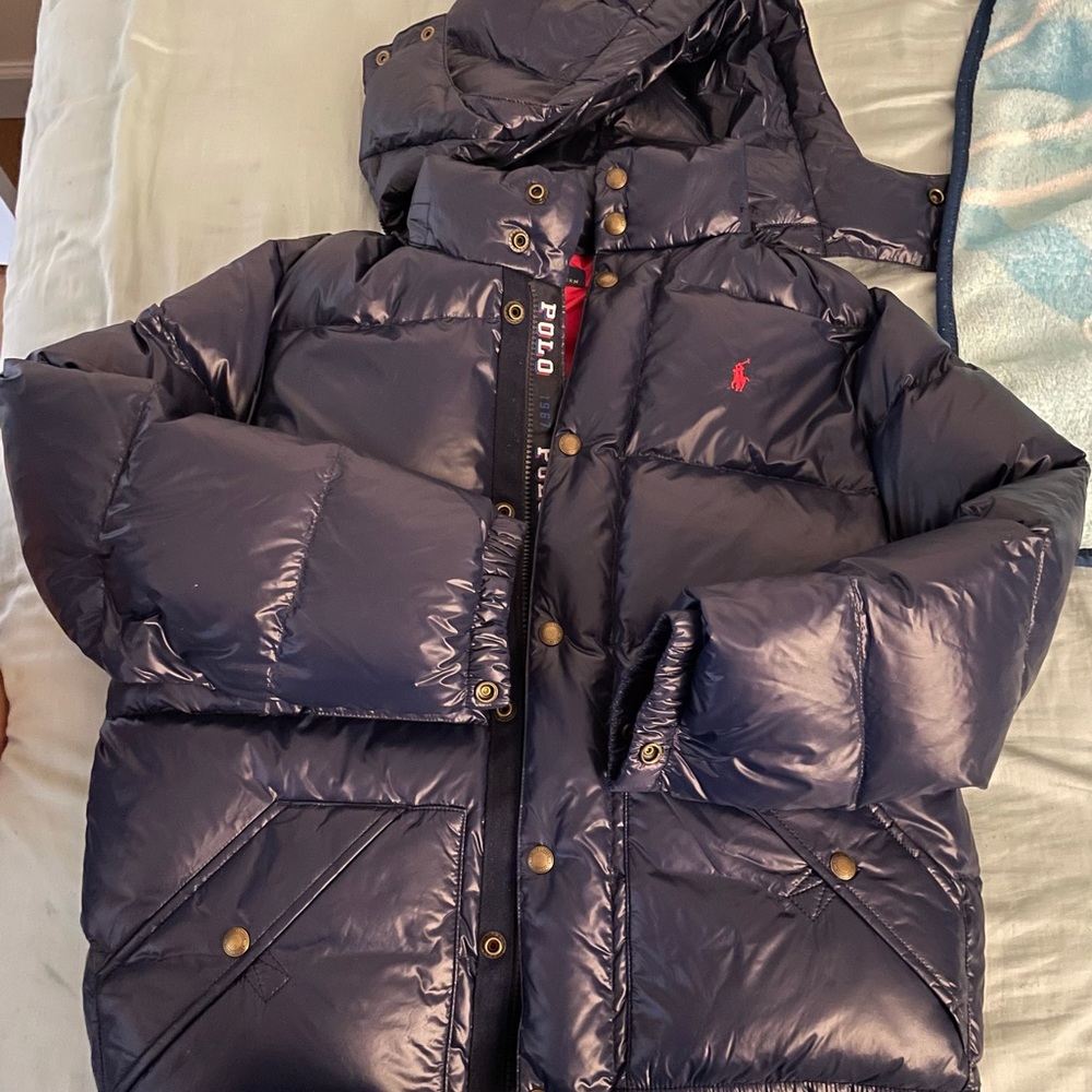 Navy blue polo Ralph Lauren boys coat